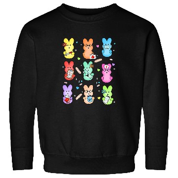 Discover easter nurses bunny doctor easter happy easter nurses crew Sweatshirts
