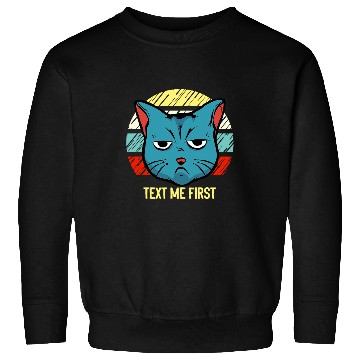 Discover Text Me First Introvert Boss Antisocial Manager Funny Rules Sweatshirts