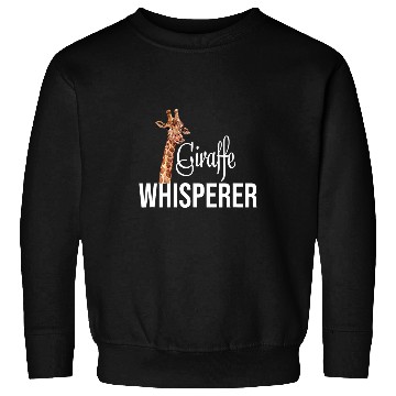 Discover Giraffe Whisperer Giraffe Zoo Worker Animal Sweatshirts