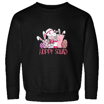 Discover Hoppy nurses Squad nurses Easter Easter nurses Scrubs Student Sweatshirts