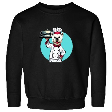 Discover West Highland White Terrier Chef Funny Dog Cooking Sweatshirts