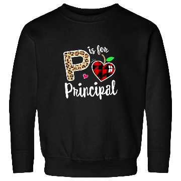 Discover P is For Principal Crew Back to School Matching Group Plaid Sweatshirts