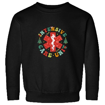 Discover Intensive Care nurses Christmas ICU nurses Nursing Student Sweatshirts