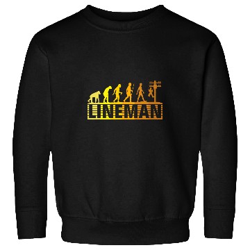 Discover Retro Lineman Evolution 2Electrical Cable Lineman Sweatshirts