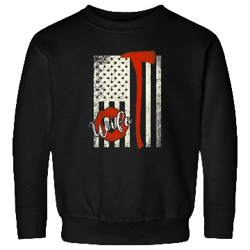 Discover Womens Thin Red Line Firefighter Wife Sweatshirts