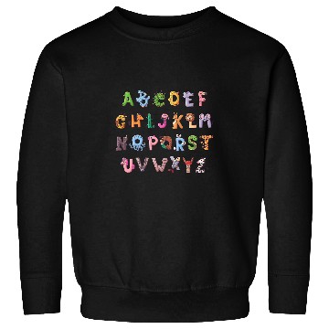 Discover Funy Alphabet ABCs Animal Learning Kindergarten Teacher Sweatshirts