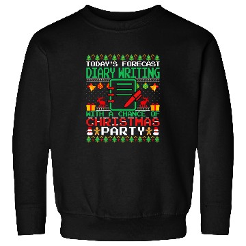 Discover Diary Writing Christmas Party Diary Writer Ugly Christmas Sweatshirts