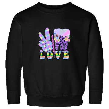 Discover Peace Love Dental Purple nurses Cute Teeth Sweatshirts