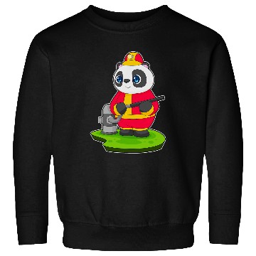 Discover Panda Firefighter Fires hose Fires department Sweatshirts