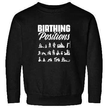 Discover Birthing Position LD nurses Doula Maternity Midwife Sweatshirts