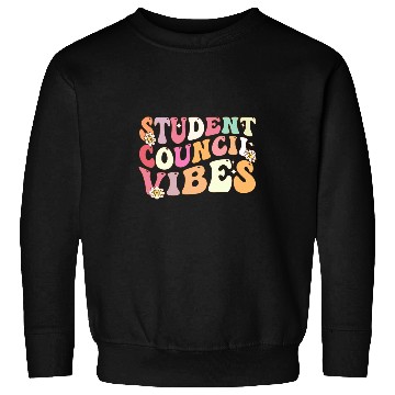 Discover Retro Groovy Teacher Student Council Vibes Sweatshirts