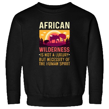 Discover African Wilderness Zoologist Sweatshirts