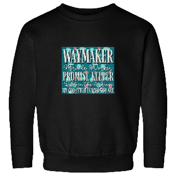 Discover Kids Kids Waymaker Miracle Worker Rainbow Christian 5 Sweatshirts
