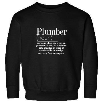 Discover Funny Noun Plumber Definition Plumbing Sweatshirts