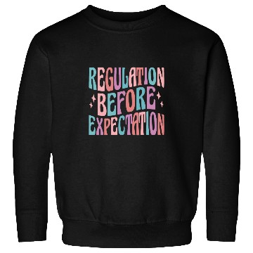 Discover Regulation Before Expectation Cute ABA SPED Teacher Therapy 1 Sweatshirts