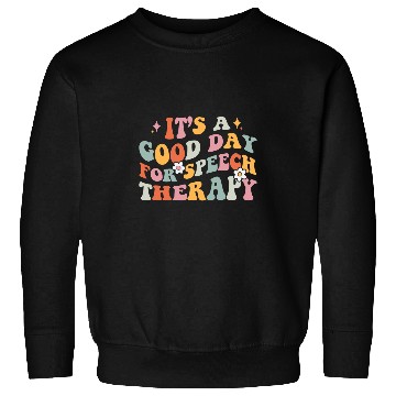Discover Retro Speech Language Pathologist Groovy Speech Therapy SLP 1 Sweatshirts