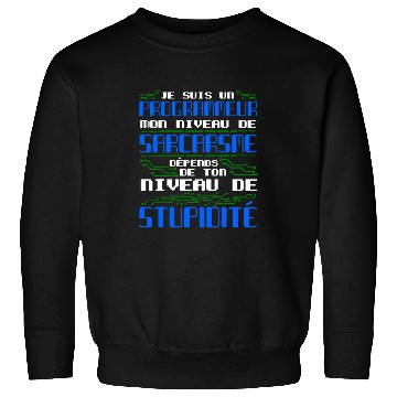 Discover I am a programmer my level computer Sweatshirts
