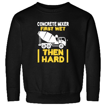 Discover Construction Site Construction Worker Concrete Mixer Sweatshirts