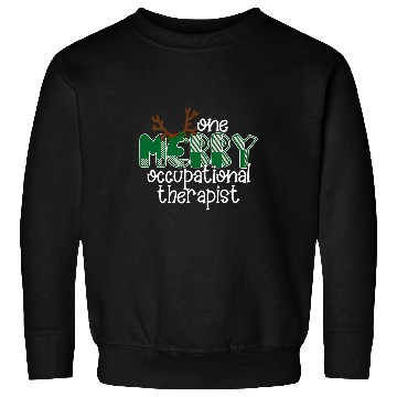 Discover Occupational Therapy Christmas Green Plaid for OT Sweatshirts
