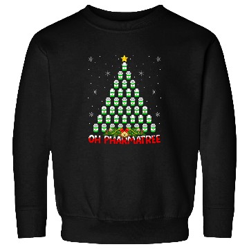 Discover Pharmacist Lover xmass Pajama Ugly Pharmacist Christmas Tree Sweatshirts