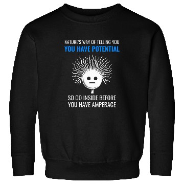 Discover Electricity Amperage Pun Science Buffs Physics Teacher Quote Sweatshirts