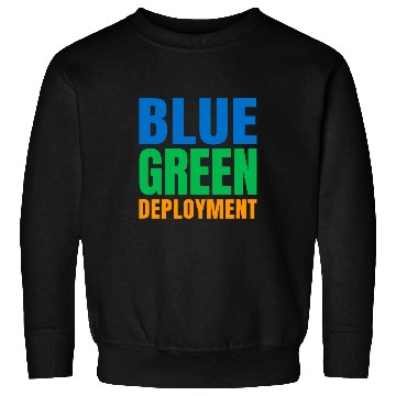 Discover Blue Green Deployment DevOps Engineer Developer Programmer Sweatshirts