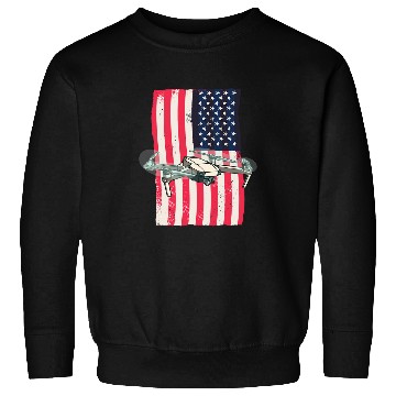 Discover Drone American Flag Drone Pilot Sweatshirts
