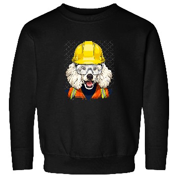 Discover Construction Worker Poodle Laborer Animal Pet Dog Lover Sweatshirts