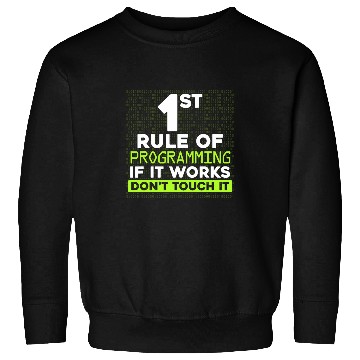 Discover Rule Of Computer Programmer Programming Expert Graphic Sweatshirts