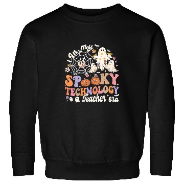 Discover In My Spooky Technology Teacher Era Back To School Halloween Sweatshirts