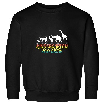 Discover Kindergarten Zoo Crew Matching Teacher Students Back School Sweatshirts
