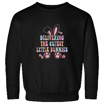 Discover Labor And Delivery nurses Easter Bunny LD nurses Easter Day Sweatshirts