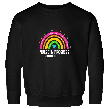 Discover Future nurses Nursing Student Cute Rainbow nurses In Progress Sweatshirts