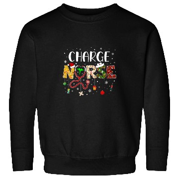 Discover Charge nurses Merry Christmas Cute nurses Christmas Pattern Sweatshirts