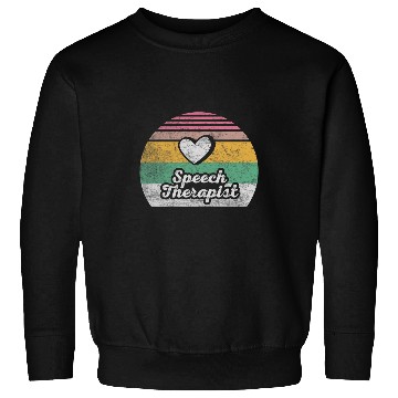 Discover Retro vintages Speech Therapis Speech Pathology Gift 2 Sweatshirts