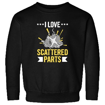 Discover Drone Flying Quote for a Quadrocopter Pilot Sweatshirts