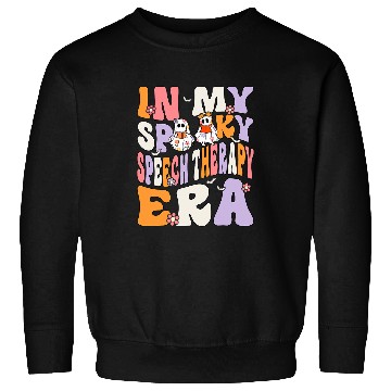 Discover In My Spooky Speech Therapy Era ghosts Groovy Halloween Sweatshirts