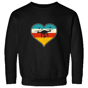 Discover Drone Hearth Sunset Sweatshirts