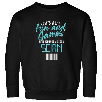 Discover Cool Fun And Games Bar Code Scan Funny Postal Worker Gift 1 Sweatshirts
