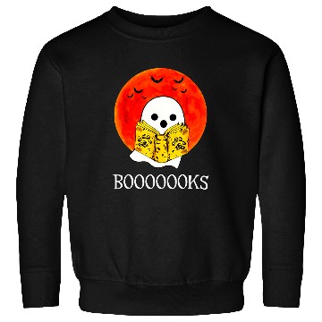 Discover halloween booooks ghosts boo read books library 1 Sweatshirts