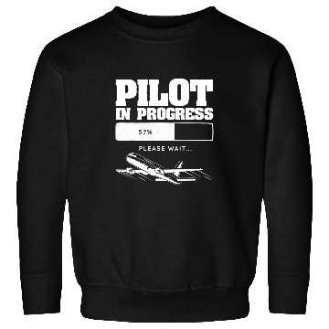 Discover Pilot In Progress Flight Aviation Future Copilot Sweatshirts