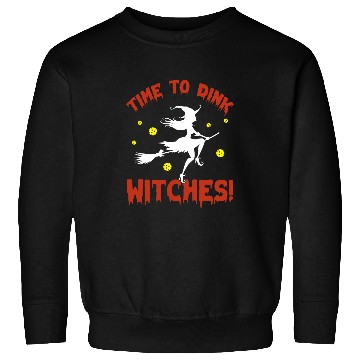 Discover Halloween Pickleball Tee Time To Dink Witches II Sweatshirts