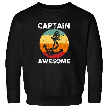 Discover Captain Awesome Anchor Sailor color Holidays Design Sweatshirts