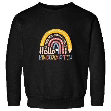 Discover Hello Kindergarten Teacher Rainbow Back To School Student Sweatshirts