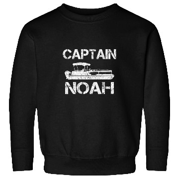 Discover Captain Noah Pontoon Captain Funny Personalized Name Boat Sweatshirts