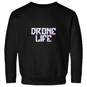 Discover Drone Pilot Retro vintages 80S 90S Glitch Sweatshirts