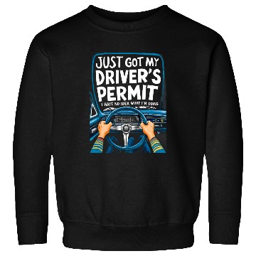 Discover New Driver Just Got My Drivers License Permit Student Driver 1 Sweatshirts