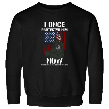 Discover Heroic Dad I Once Protected Him Now He Prot Memorial Day Sweatshirts