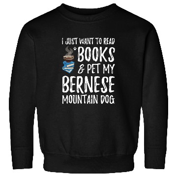 Discover Bernese Mountain Avid Book Reader Dog Mom Gift Sweatshirts