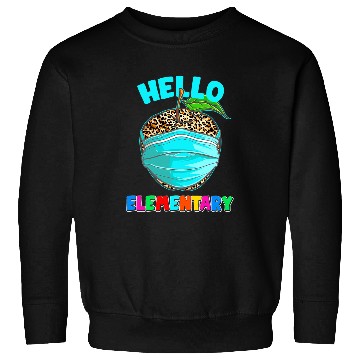 Discover Hello Virtual Elementary Leopard Print for Teacher Student Sweatshirts